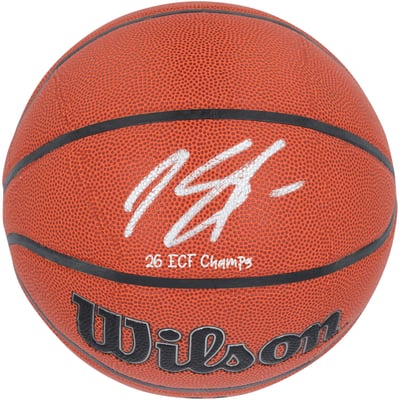 Karl-Anthony Towns New York Knicks Autographed Fanatics Authentic Wilson Authentic Series Indoor/Outdoor Basketball with "26 ECF Champs" Inscription