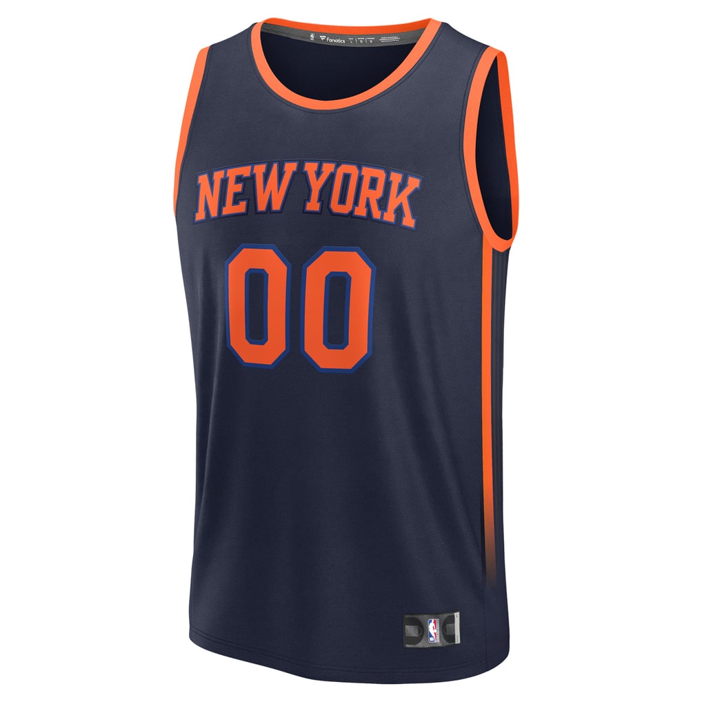 New York Knicks Fanatics Fast Break Custom Jersey - Statement Edition - Navy