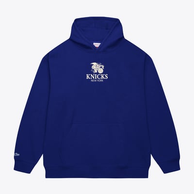 New York Knicks Mitchell & Ness Core Fleece Hoodie - Blue
