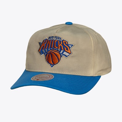 New York Knicks Mitchell & Ness Hardwood Classics Retro Roots Snapback Hat - Cream
