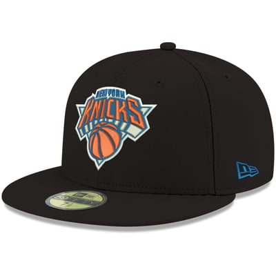 New York Knicks New Era Official Team Color 59FIFTY Fitted Hat - Black