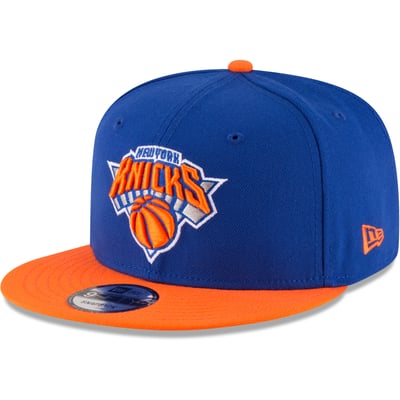 New York Knicks New Era Two-Tone 9FIFTY Adjustable Hat - Blue/Orange