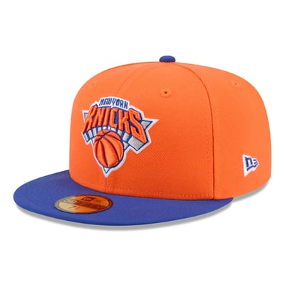 New York Knicks New Era Two-Tone 59FIFTY Fitted Hat - Orange