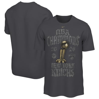 New York Knicks Nike 2026 NBA Finals Champions Limited Edition Locker Room T-Shirt - Gray