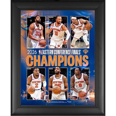 New York Knicks Fanatics Authentic Framed 13" x 16" 2026 NBA Eastern Conference Finals Champions Collage