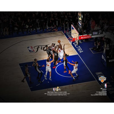 OG Anunoby New York Knicks Unsigned Fanatics Authentic 2026 NBA Finals Game 4 Largest Comeback in Finals History Tip-In Photograph