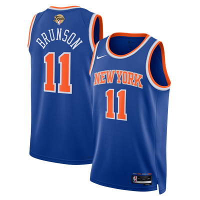 Jalen Brunson New York Knicks Nike Unisex 2026 NBA Finals Patch Swingman Jersey - Icon Edition - Blue
