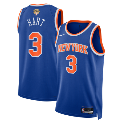 Josh Hart New York Knicks Nike Unisex 2026 NBA Finals Patch Swingman Jersey - Icon Edition - Blue