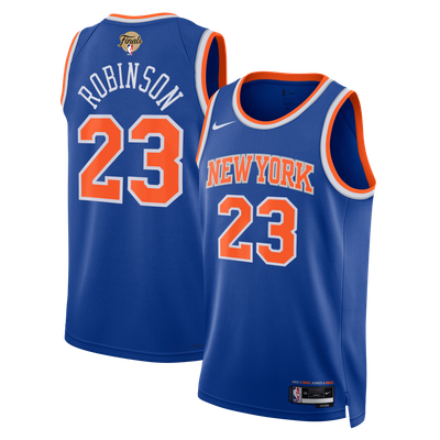 Mitchell Robinson New York Knicks Nike Unisex 2026 NBA Finals Patch Swingman Jersey - Icon Edition - Blue