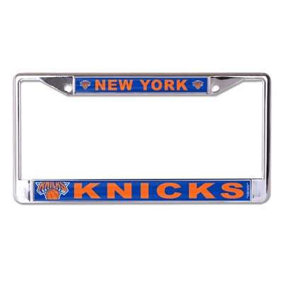 New York Knicks WinCraft Laser Cut Metal License Plate Frame