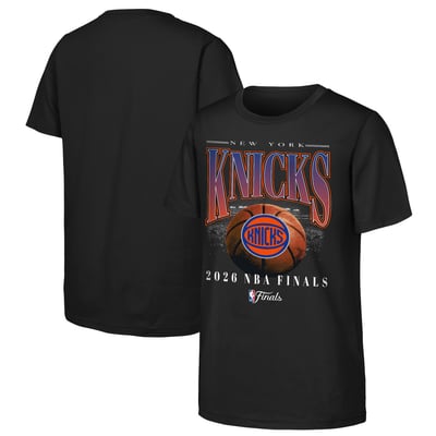 New York Knicks Outerstuff Youth 2026 NBA Finals Bold T-Shirt - Black