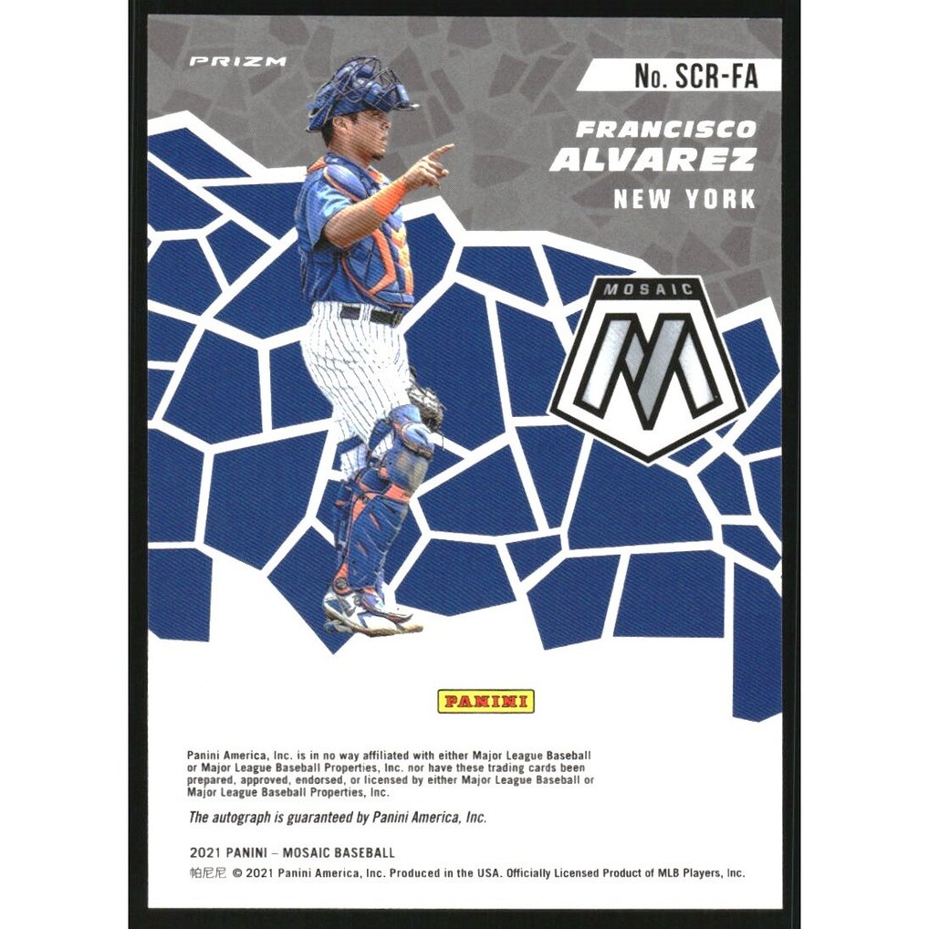 2021 Panini Mosaic Scripts #62 Francisco Alvarez