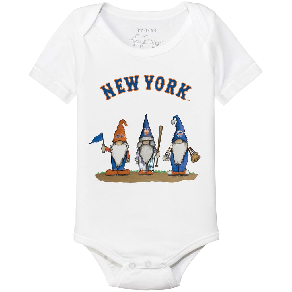 New York Mets Tiny Turnip Infant Gnomes Bodysuit - White