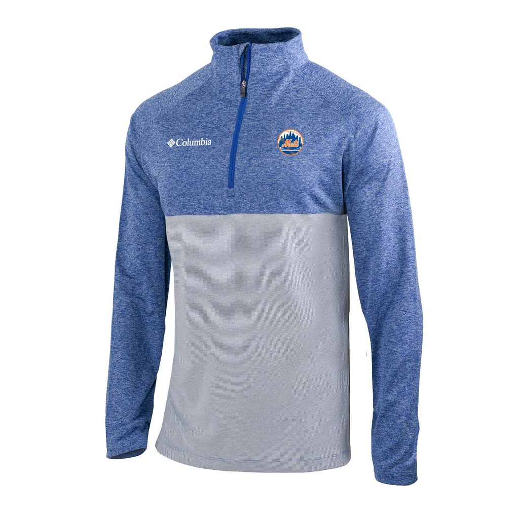  New York Mets Columbia Omni-Wick Raglan Rockin' It Quarter-Zip Pullover - Royal