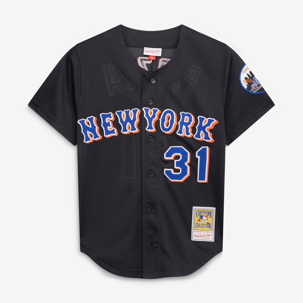 Mike Piazza New York Mets Mitchell & Ness Cooperstown Collection 2000 Batting Practice Jersey - Black