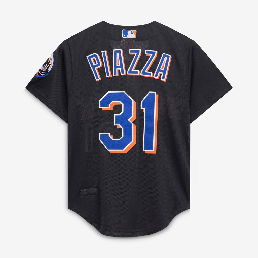 Mike Piazza New York Mets Mitchell & Ness Cooperstown Collection 2000 Batting Practice Jersey - Black