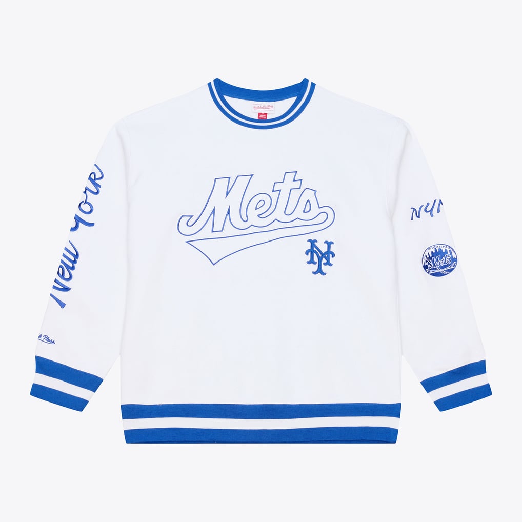  New York Mets Mitchell & Ness Arctic Fleece Sweatshirt - White