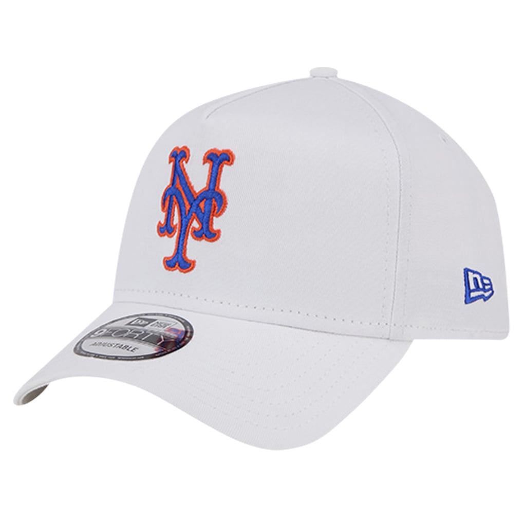 New York Mets New Era TC A-Frame 9FORTY Adjustable Hat - White