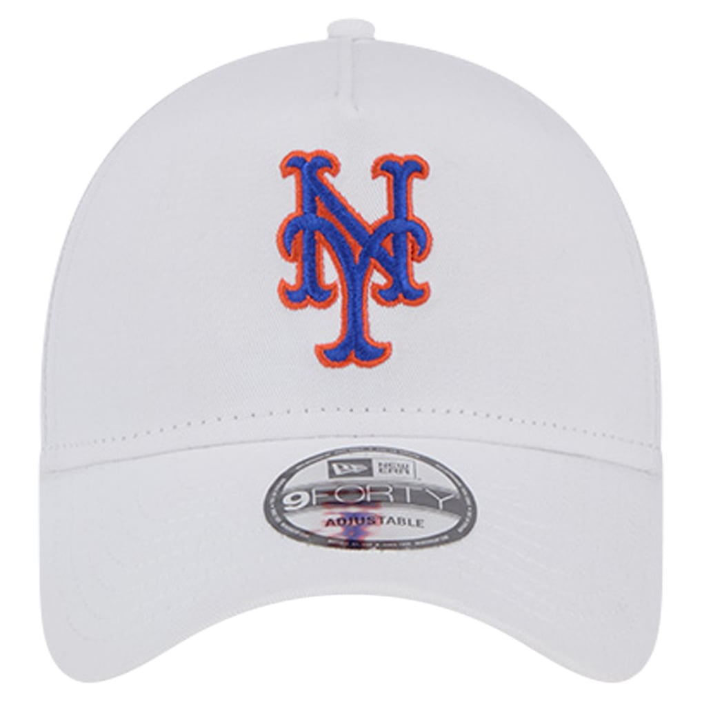 New York Mets New Era TC A-Frame 9FORTY Adjustable Hat - White