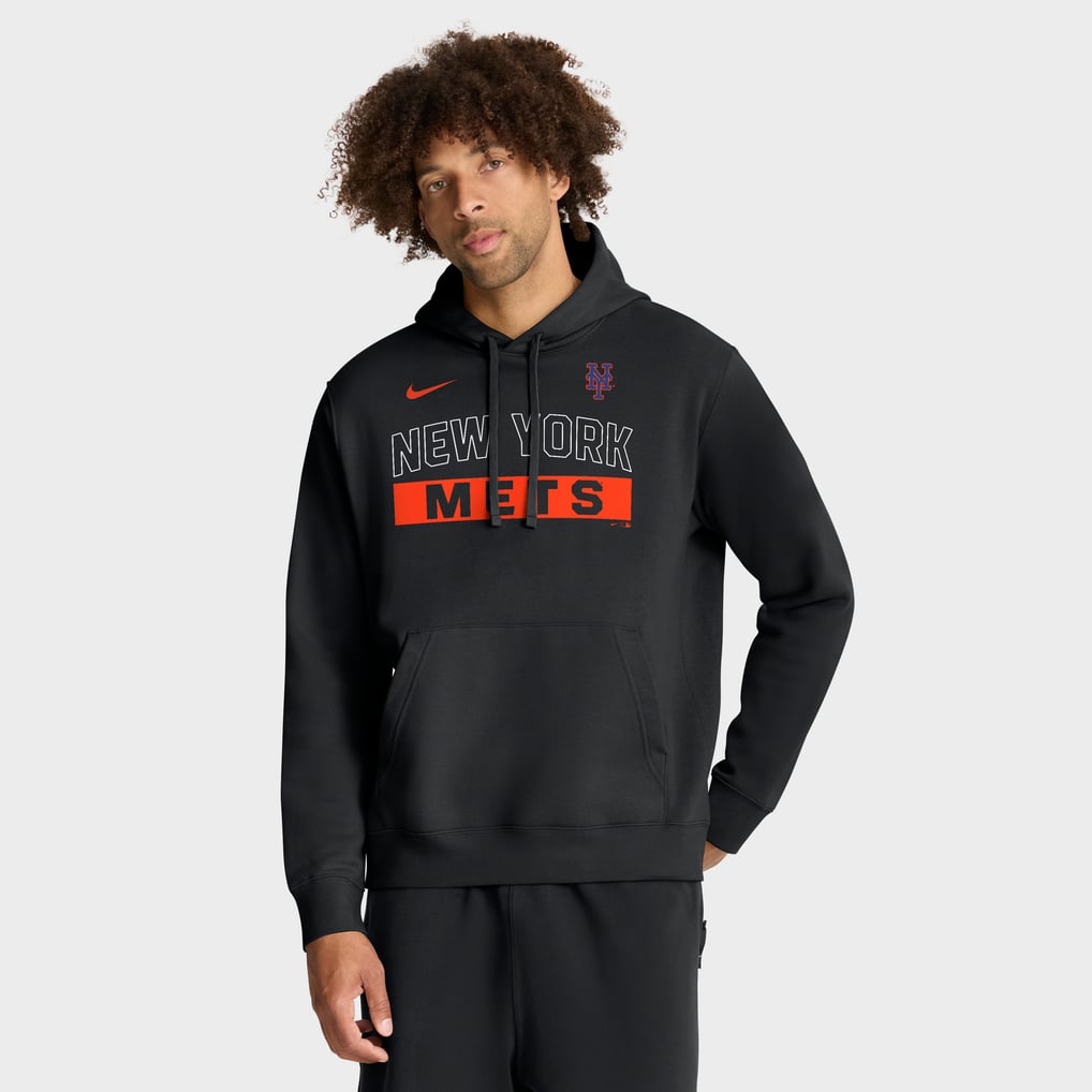 New York Mets Nike Primetime Club Hoodie - Black