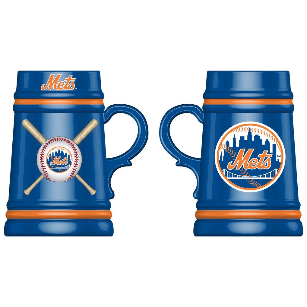 New York Mets 24oz. Ceramic Stein Cup with Gift Box