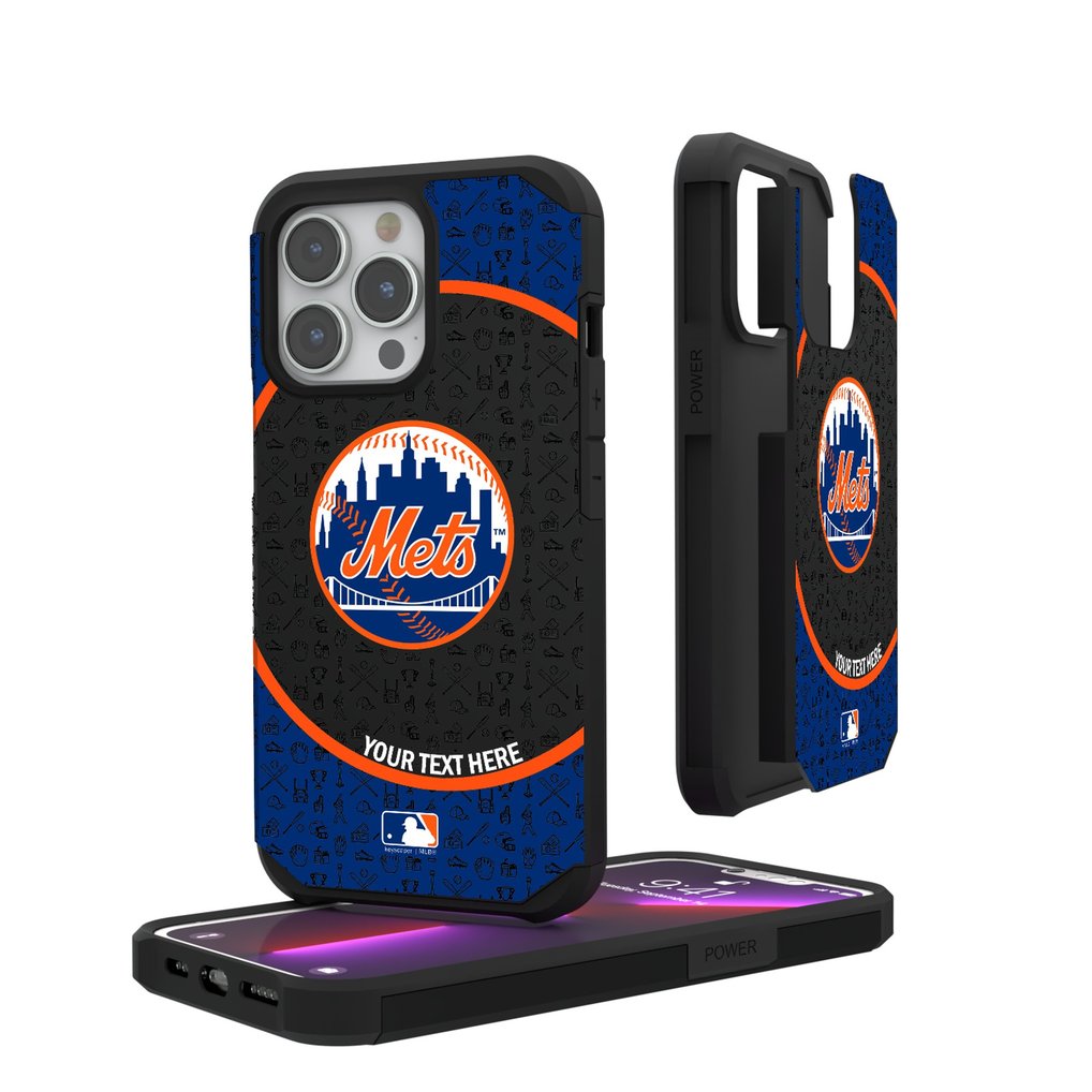 New York Mets iPhone Circle Design Personalized Rugged Case