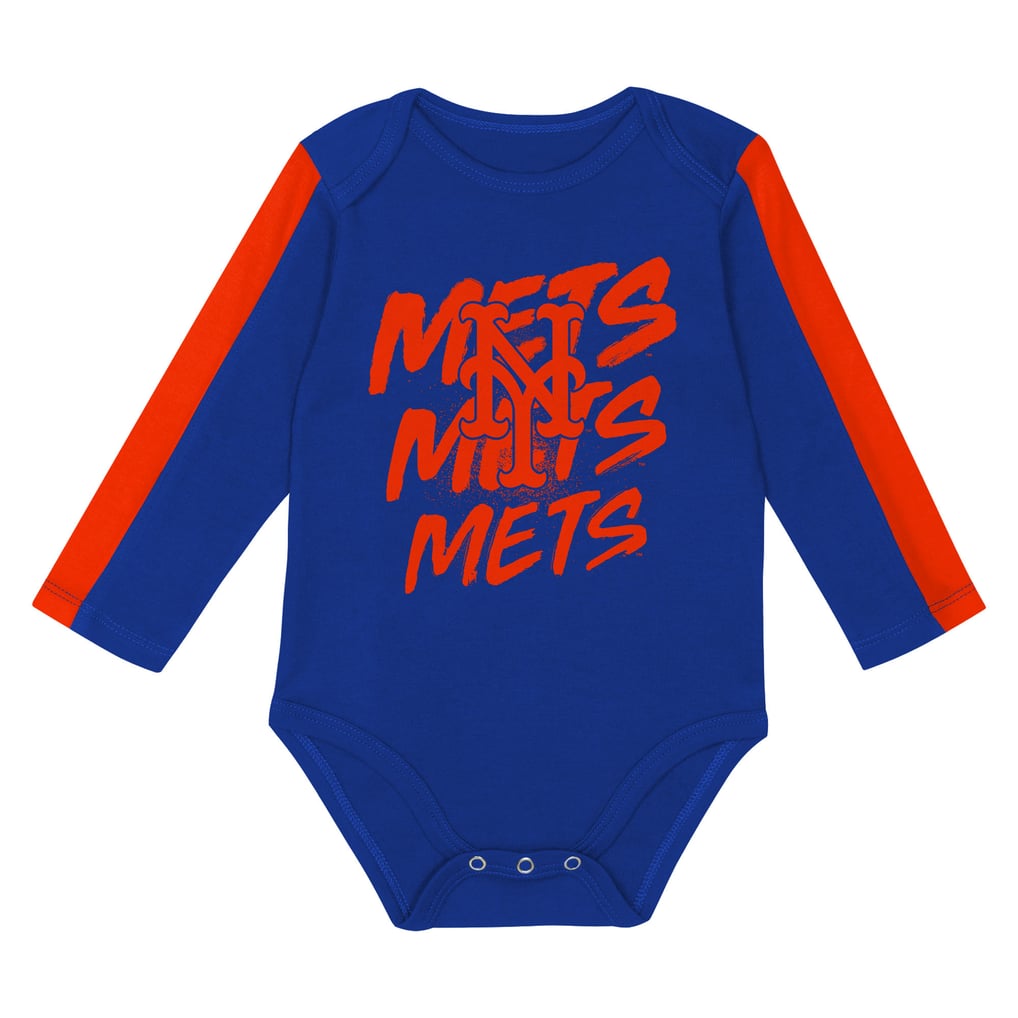 New York Mets Outerstuff Newborn Double Down Bodysuit and Pants 3-Piece Set
