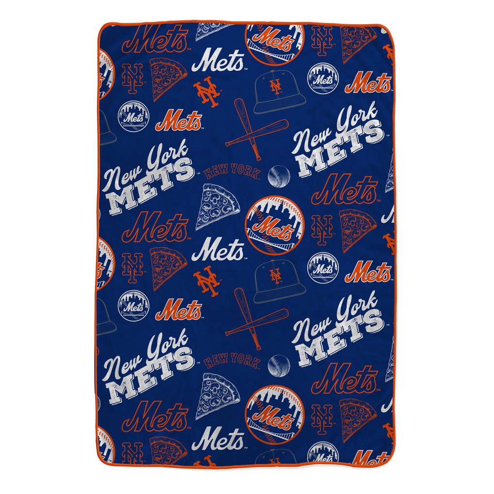 New York Mets Pegasus 60" x 90" City Script Ultra Cozy Blanket