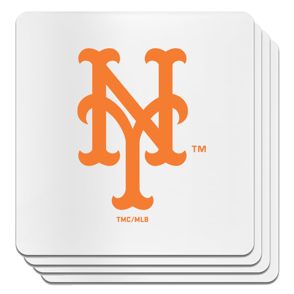 New York Mets The Memory Company Square Ceramic Coaster Set