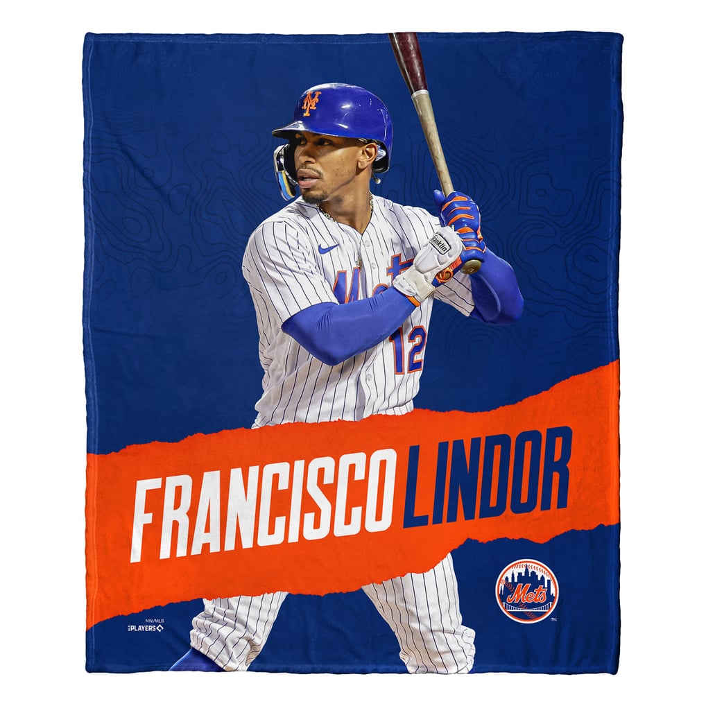 Francisco Lindor New York Mets The Northwest Group  50" x 60" Silk Touch Throw Blanket