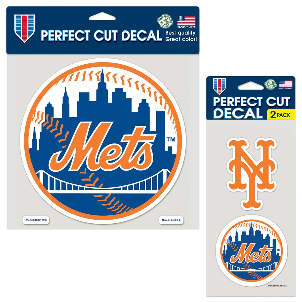 New York Mets WinCraft Perfect Cut Decal Two-Pack Set
