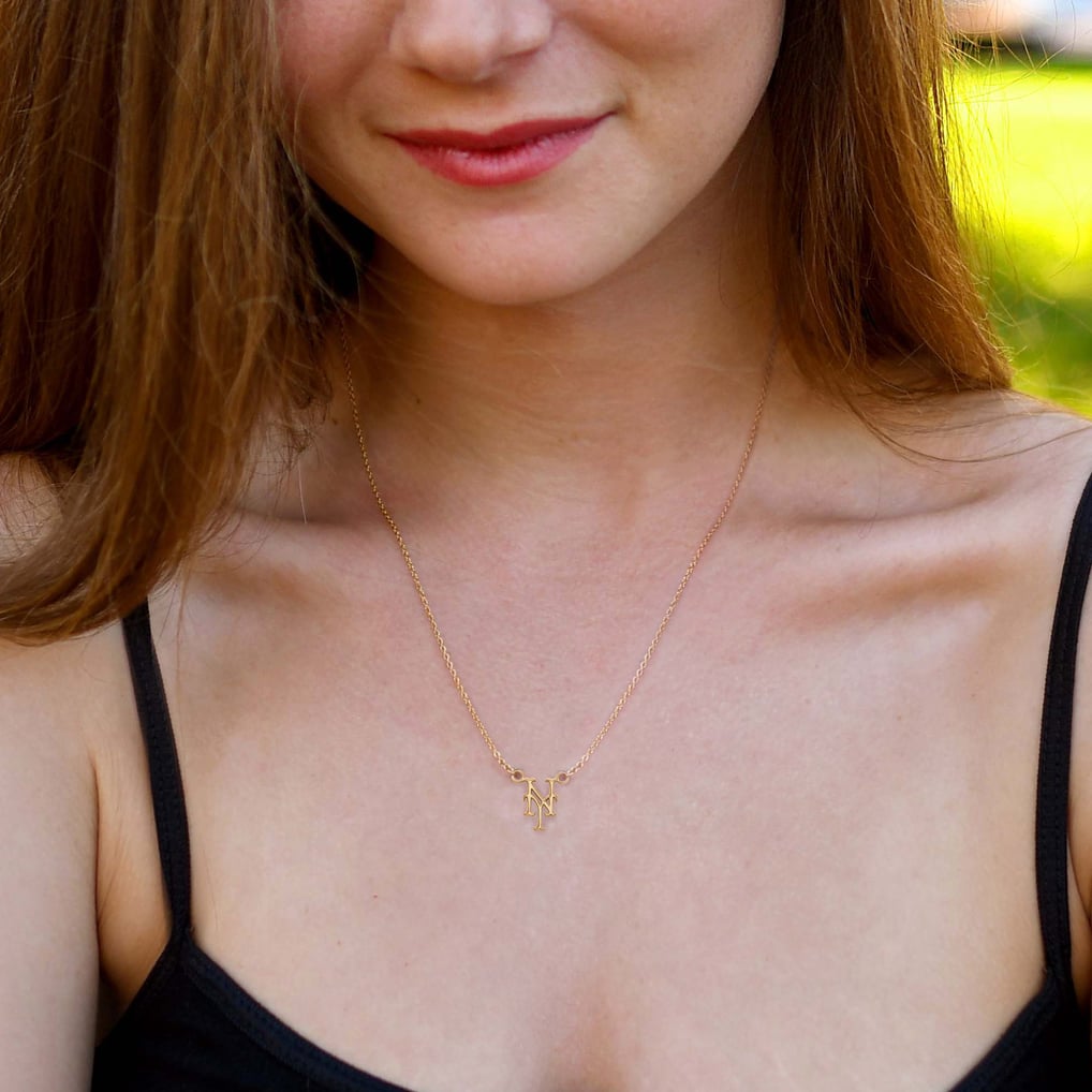 New York Mets Women's Gold-Plated Small Pendant