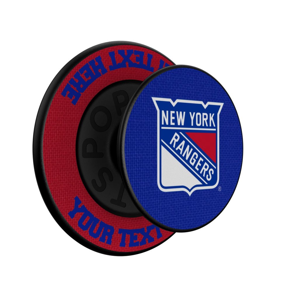 New York Rangers Keyscaper Personalized Endzone Solid PopSockets Magnetic Phone Grip & Stand