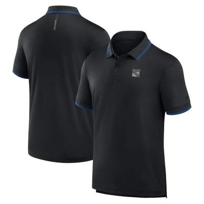 New York Rangers Fanatics Front Office Move Mono Polo - Black