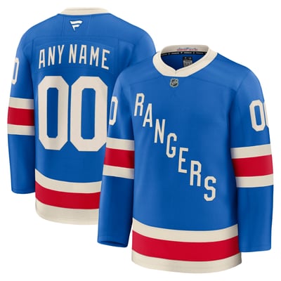  New York Rangers Fanatics Centennial Premium Custom Jersey - Blue