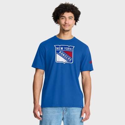 New York Rangers Fanatics Hat Trick Legacy T-Shirt - Blue