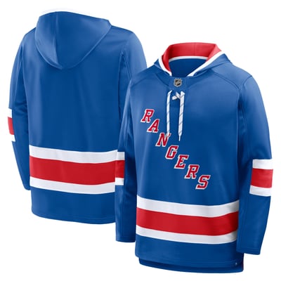 New York Rangers Fanatics Prime Time Fleece Hoodie - Blue