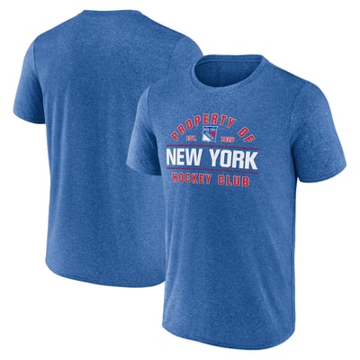 New York Rangers Fanatics Property Of T-Shirt - Heather Blue