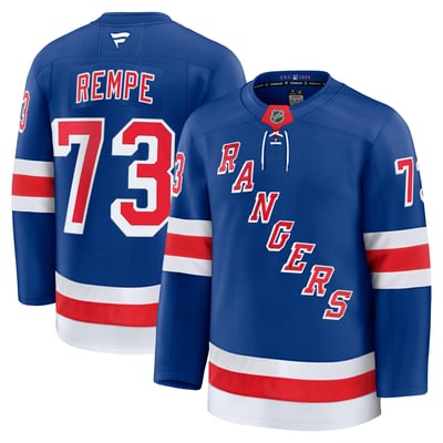 Matt Rempe New York Rangers Fanatics Home Premium Jersey - Blue