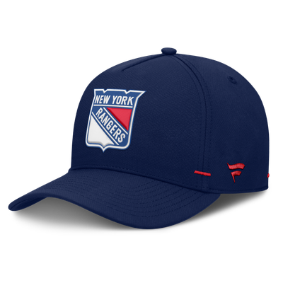 New York Rangers Fanatics Authentic Pro Rink Bar Tacks A-Frame Adjustable Hat - Navy