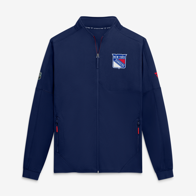New York Rangers Fanatics Authentic Pro Rink Fleece Full-Zip Jacket - Navy