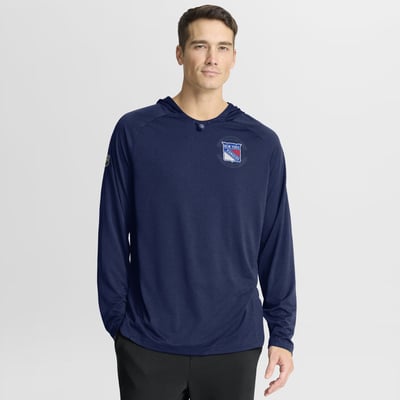 New York Rangers Fanatics Authentic Pro Rink Hoodie - Navy
