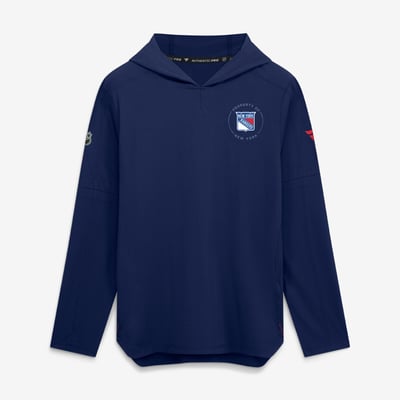 New York Rangers Fanatics Authentic Pro Train Lightweight Hoodie - Navy