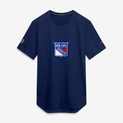New York Rangers Fanatics Authentic Pro Train Performance T-Shirt - Navy