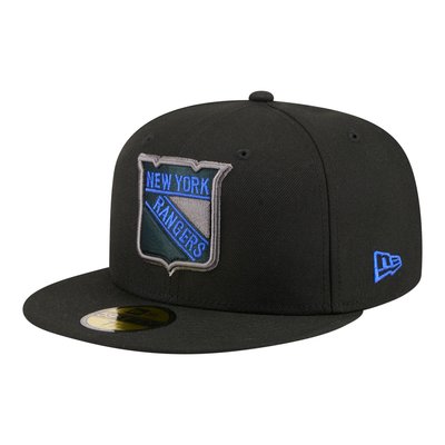 New York Rangers New Era Color Pop 59FIFTY Fitted Hat - Black