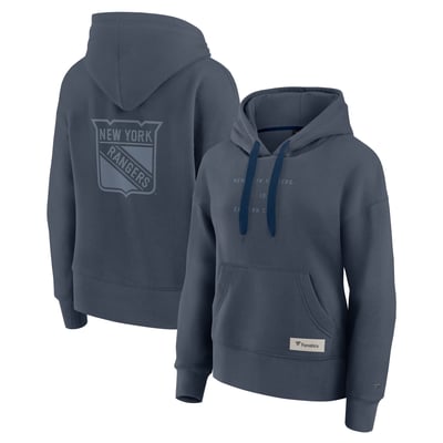 New York Rangers Fanatics Women's Elements Future Ground Subtle Tonal Pullover Hoodie - Blue