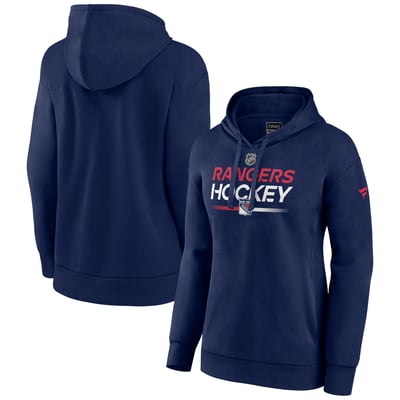 New York Rangers Fanatics Women's Alternate Wordmark Fleece Pullover Hoodie - Navy