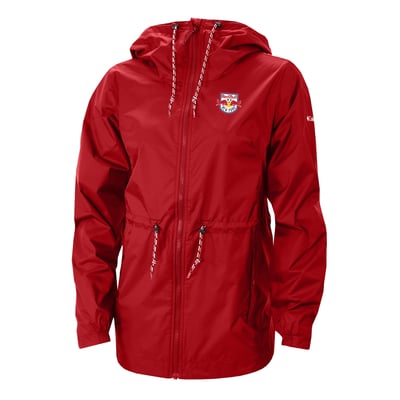 New York Red Bulls Columbia Women's Lily Park Full-Zip Rain Jacket - Red