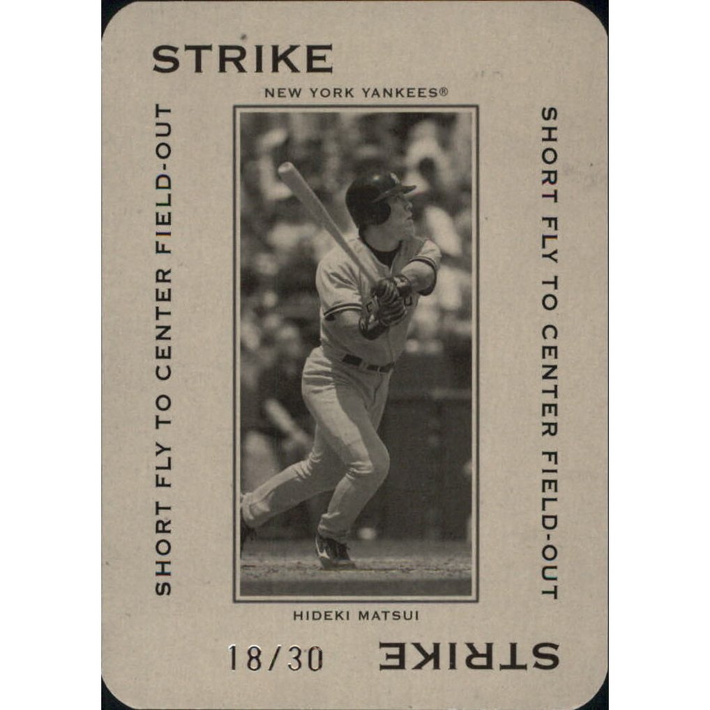 2005 Throwback Threads Polo Grounds 30 STRIKE Short Fly #25 Hideki Matsui