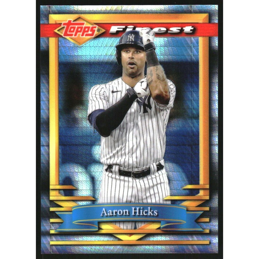 2021 Finest Flashbacks Prism Refractors #187 Aaron Hicks